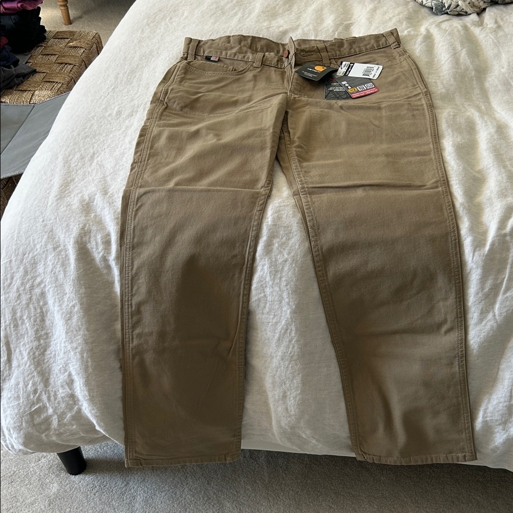 Carhartt Flame Resistant Canvas Pants - Khaki - Picture 5 of 11